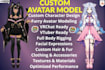 model a custom furry nsfw vrchat vtuber avatar