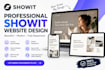 create a professional and responsive showit website design