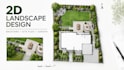 create a professional 2d landscape design, site plan and backyard layout
