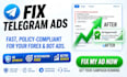 fix telegram ads, fix telegram ad errors, fix forex telegram ads
