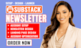 setup substack account substack newsletter design manage substack post substack