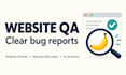 test your website for bugs and usability with a clear QA report