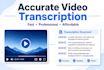 offer english audio transcription