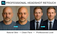 retouch professional headshots naturally
