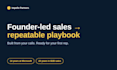 turn your founder led sales into a repeatable sales playbook