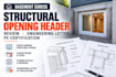 basement egress structural opening header review engineering letter pe certifica