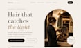 design an elegant salon and beauty website landing page