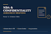 draft nda and confidentiality agreements