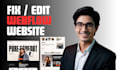design interactive webflow website, webflow expert, webflow developer, figma