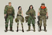 draw 2d game art military character design