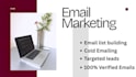 do email list building ,cold emailing ,and targeted lead generation
