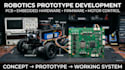 build robotics prototype, robot pcb, embedded hardware and firmware