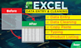 do professional data entry and data cleaning in excel