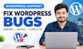 fix wordpress bugs, errors and issues
