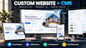 build a custom website with cms and admin panel