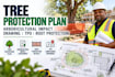 tree protection plan arboricultural impact drawing tpo root protection planning