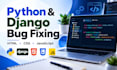 fix python django HTML CSS and javascript bugs