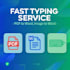 do pdf to word typing and image to word typing fast