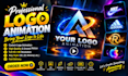 create a professional 2d 3d logo animation