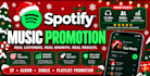 target real spotify monthly listeners for your music, no bots