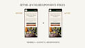 fix HTML CSS responsive and mobile layout issues