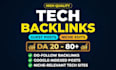 do tech backlinks, guest posts and tech link insertion