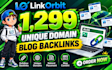 build 1299 unique domain blog comment backlinks