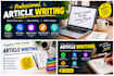 write high ranking article writing