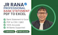 convert bank statement pdf to excel and csv accurately