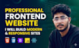 design responsive website and do expert frontend web development