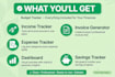 create budget tracker, expense tracker and invoice in google sheets