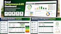 create a professional excel performance and KPI dashboard