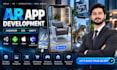 build ar augmented reality app for android and ios with unity, arcore, arkit