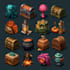 create high quality 2d game background art