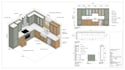 design kitchen cabinet, 3d layouts, elevations, and cabinetry drawings