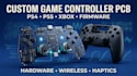 design custom ps4 ps5 xbox game controller pcb, firmware and electronics