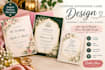 design elegant wedding nikah and invitation cards