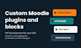 develop custom moodle plugins and blocks for your lms