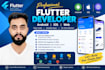do flutter mobile app and flutter web development