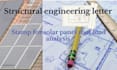 write structural engineering letter and stamp for solar panel roof load analysis