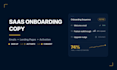 write high converting saas onboarding emails and landing page copy