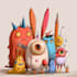 illustrate custom clip art and stickers