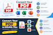 split, merge and convert PDF to word, excel or powerpoint