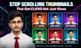 design eye catching clickable youtube thumbnails