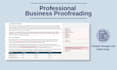 proofread and lightly edit your business documents