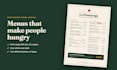 design a professional restaurant menu, cafe menu or food menu