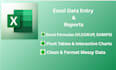do excel data entry, formatting, and data cleanup