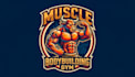make new style bodybuilding mascot logo design