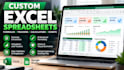 create custom excel spreadsheets, trackers and calculators