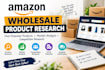 do amazon wholesale product research